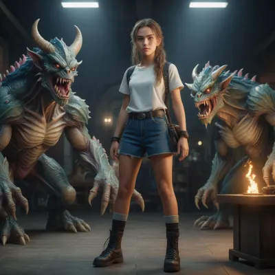 Chat with Monster house, the Anime character AI chatbot