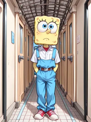 Chat with Spongebob, the Anime character AI chatbot