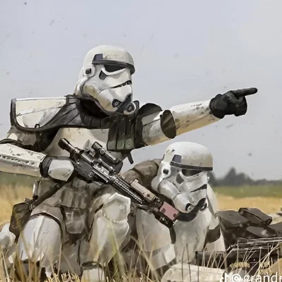 Chat with Cartoon AI Character: Storm trooper