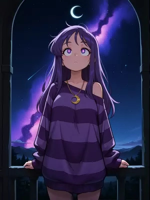 Chat with MidnightMoon, the OC character AI chatbot
