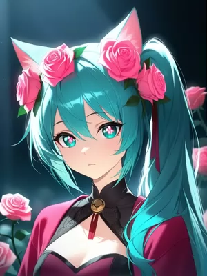 Chat with Rosedoodle, the VTuber character AI chatbot