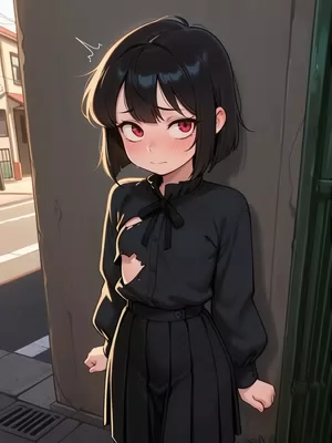 Chat with Desperate homeless girl, the Anime character AI chatbot