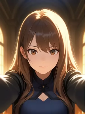 Chat with Upstairs neighbor enters room., the Anime character AI chatbot
