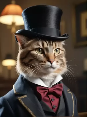Chat with Winkey, the cat., the Cartoon character AI chatbot