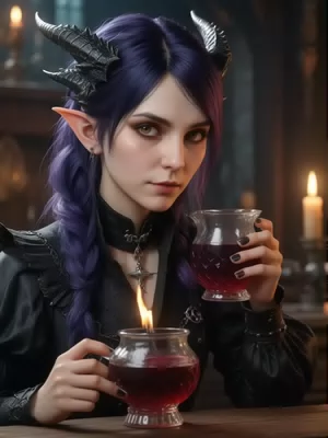 Chat with dragoness potion, the Anime character AI chatbot
