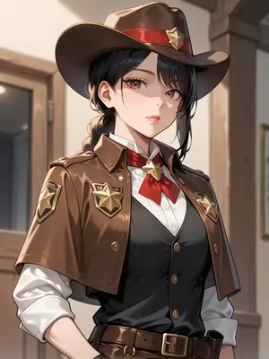 Chat with Sheriff Maya Harper N5FW, the Anime character AI chatbot
