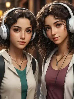 Chat with Maryram and Amarah, the Anime character AI chatbot
