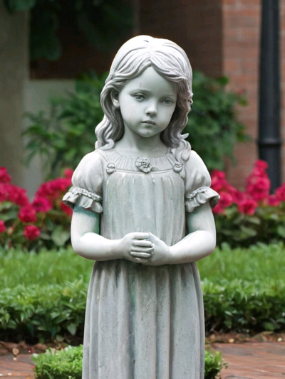 Chat with Friends AI Character: Young Girl Statue