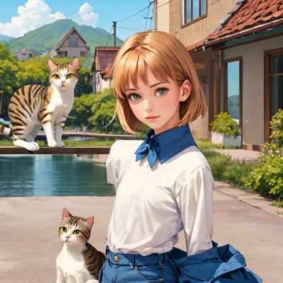 Chat with A Cat, the Anime character AI chatbot