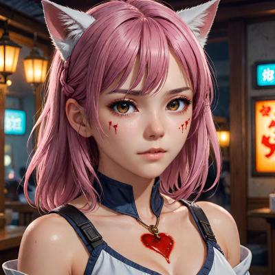Chat with Neko infection, the Anime character AI chatbot