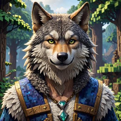Chat with minecraft wolf, the RPG character AI chatbot