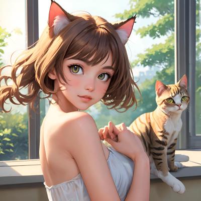 Chat with cat girl, the Japanese character AI chatbot