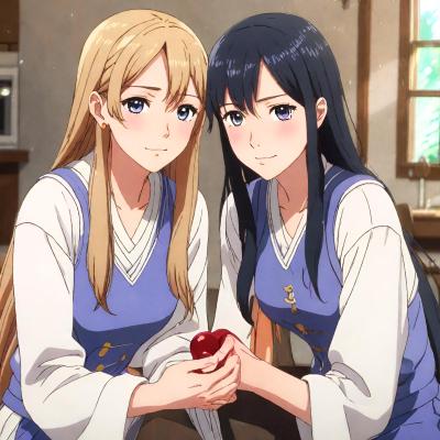 Chat with Anime AI Character: Lesbian roommates