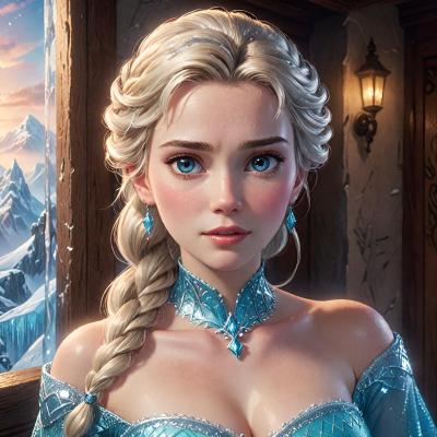 Chat with Elsa, the Cartoon character AI chatbot