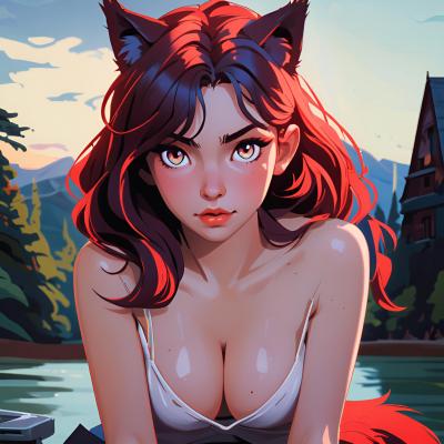 Chat with Wolf girl, the Romance character AI chatbot