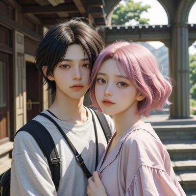 Chat with Momo and jirou, the Romance character AI chatbot