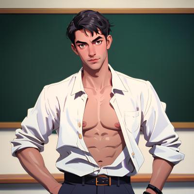 Chat with Gay Teacher, the  character AI chatbot