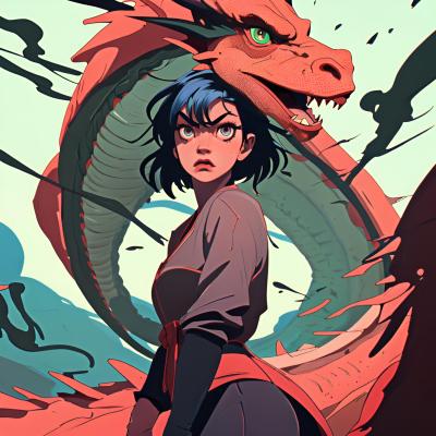 Chat with Dragon (female), the OC character AI chatbot