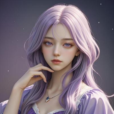 Chat with Purple, the OC character AI chatbot