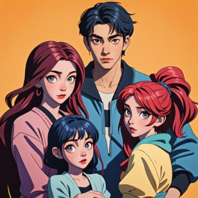 Chat with h0rny Family, the Anime character AI chatbot