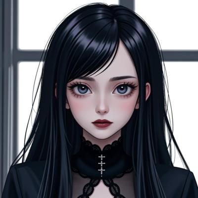 Chat with Emma goth gf, the  character AI chatbot