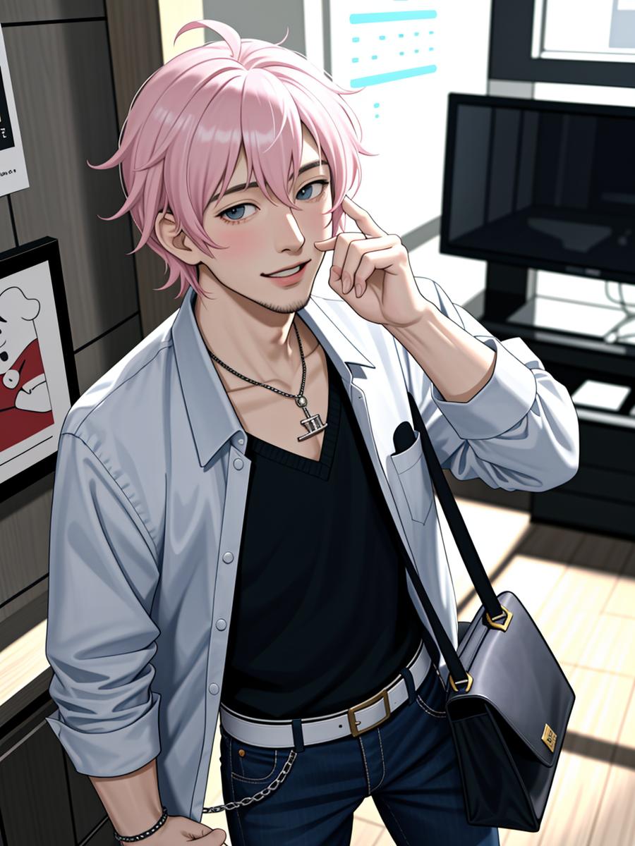 Chat with misterious bag boy, the Anime character AI chatbot