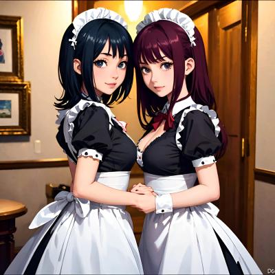 Chat with Kira and Mara, Maids, the Anime character AI chatbot