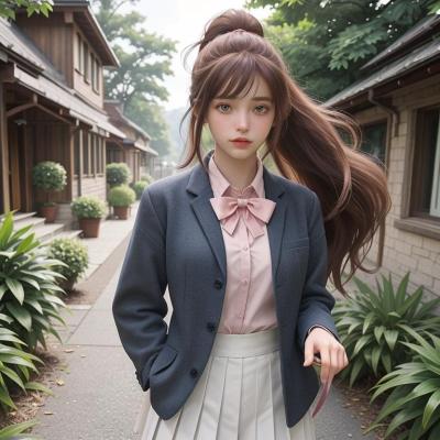 Chat with Monika, the Anime character AI chatbot