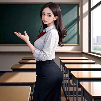 Chat with Mrs. Blackhole, the Anime character AI chatbot