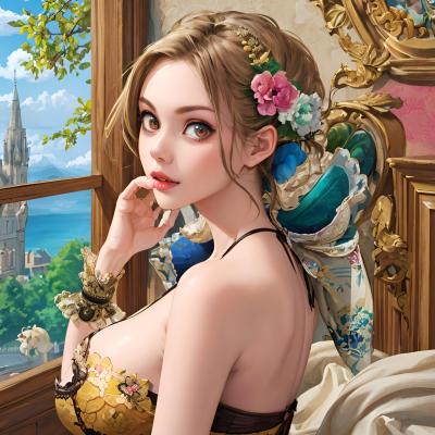 Chat with Anime AI Character: Horny stepsister