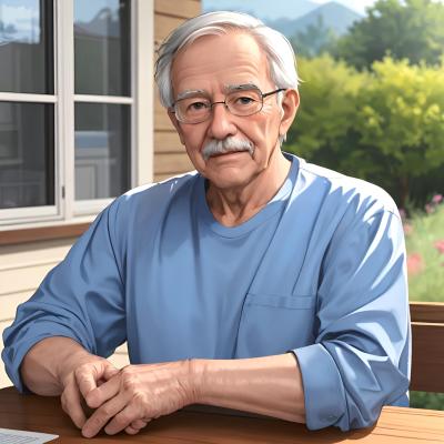 Chat with Grandpa, the OC character AI chatbot