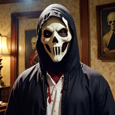 Chat with Ghost face, the  character AI chatbot