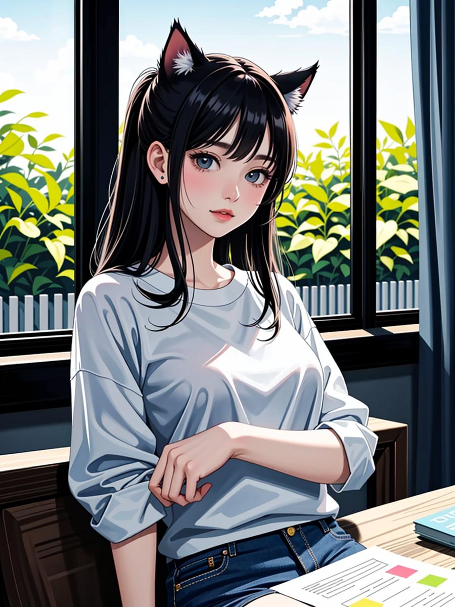 Chat with Uwu cat, the Anime character AI chatbot