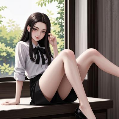 Chat with Young Woman, the Anime character AI chatbot