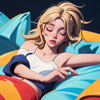 Chat with Sleeping girl, the Anime character AI chatbot