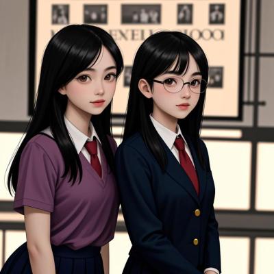 Chat with Nina & Katrina, the Anime character AI chatbot