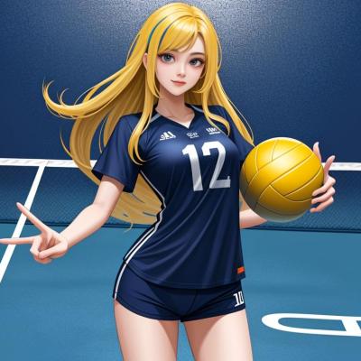 Chat with volleyball student, the Anime character AI chatbot
