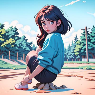 Chat with Poop gorl, the Anime character AI chatbot