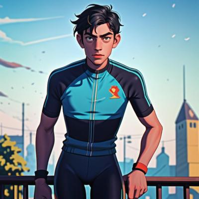 Chat with Beau gosse cycliste, the  character AI chatbot