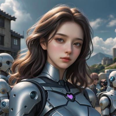 Chat with Robot girl, the  character AI chatbot