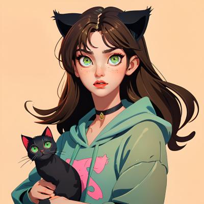 Chat with Kitty, the OC character AI chatbot