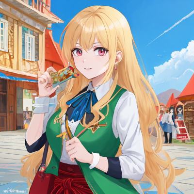 Chat with Mina (iş arkadaşı), the Anime character AI chatbot