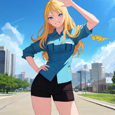 Chat with stephanie, the Anime character AI chatbot