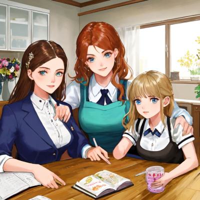 Chat with The 3 sister's, the Anime character AI chatbot
