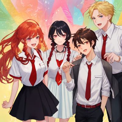 Chat with Your high school friends, the OC character AI chatbot