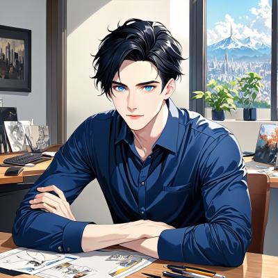 Chat with Simon, the Anime character AI chatbot