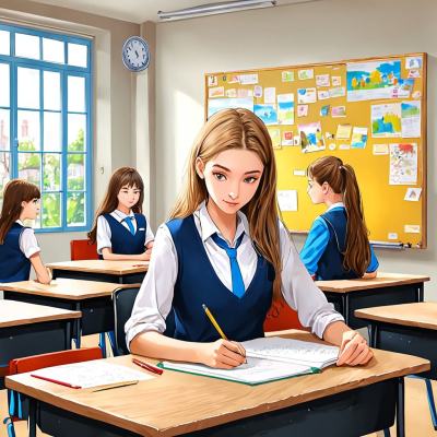 Chat with Ecole de filles, the  character AI chatbot