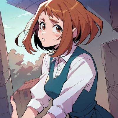 Chat with Ochoko  uraraka, the Anime character AI chatbot