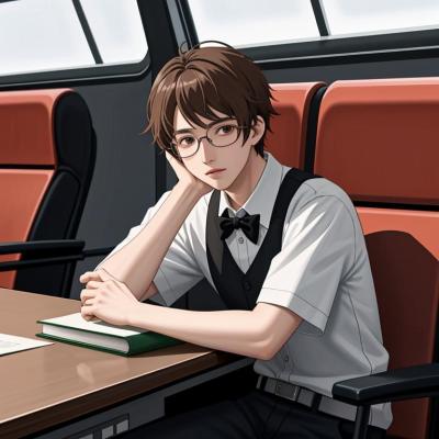 Chat with Nerd seatmate, the Anime character AI chatbot