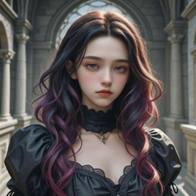 Chat with Gothic girl, the Anime character AI chatbot